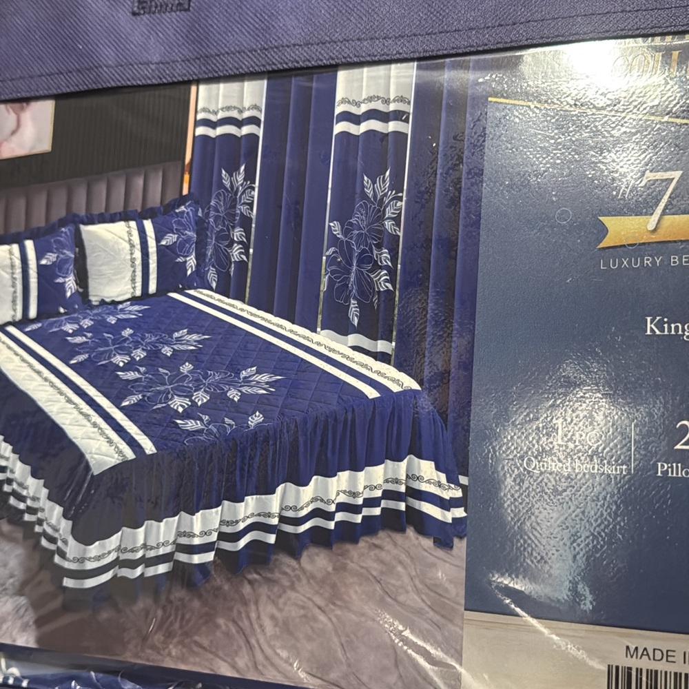 Nautical Blue and White Striped Quilt Bedding